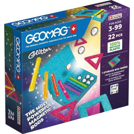 Geomag Glitter Recycled 22 dílků