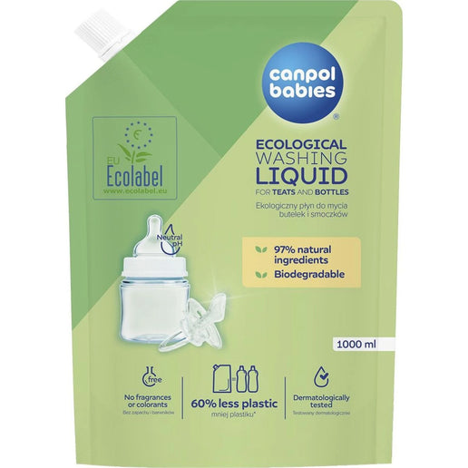 Ekologický mycí prostředek na kojenecké lahve a savičky náhradní náplň 1000 ml