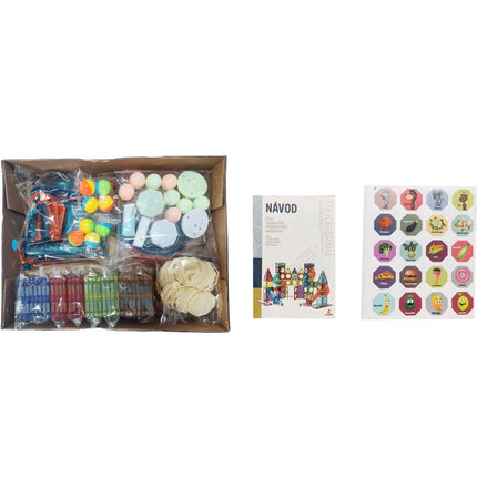 Kuličkodráha magnetická se světlem 49 ks (278)