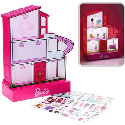 Svítící dům se samolepkami - Barbie