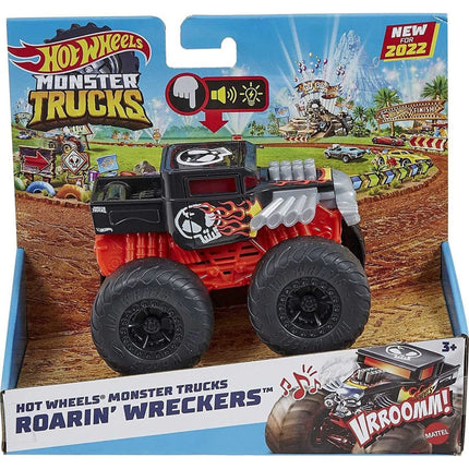 Hot Wheels Monster Trucks Svítící a rámusící vrak Boneshaker