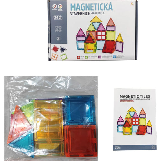 Magnetická stavebnice 26 ks Magnetic Tiles