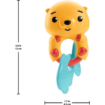 Fisher-Price Chrastítko se zvířátkem Medvídek s rybkou