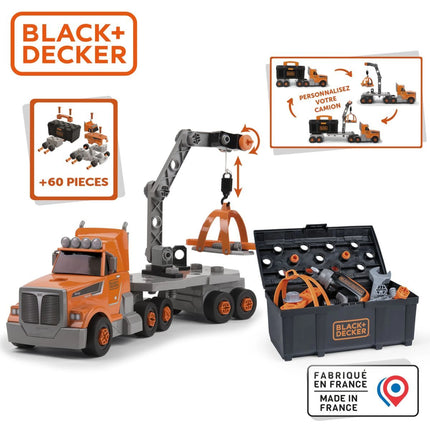 Smoby Black+Decker Kamion s nářadím a vrtačkou