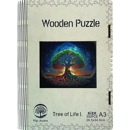 Dřevěné puzzle Strom života I. A3