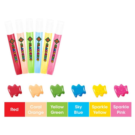 Barvy na sklo sada 6 barev Pohádka 10,5 ml