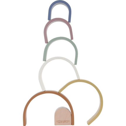 Skládačka dřevěná duha Vintage