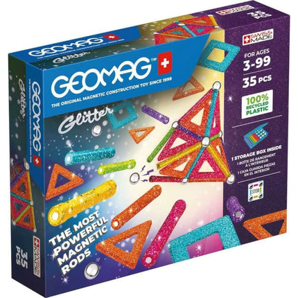 Geomag Glitter Recycled 35 dílků