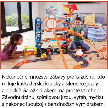 Hot Wheels City Garáž s drakem
