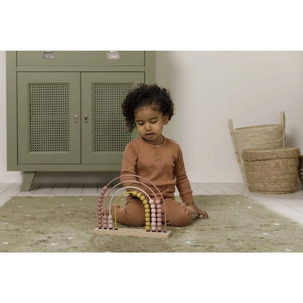 Počítadlo dřevěné duha Pink