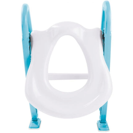 Schůdky se sedátkem k toaletě modré