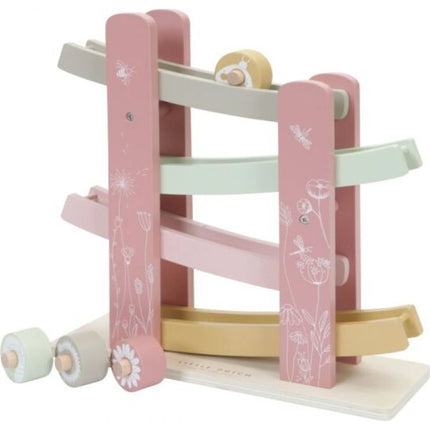 Závodní dráha dřevěná Pink Flowers