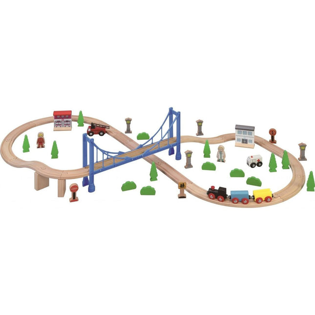 Vláčkodráha s visutým mostem 57 ks