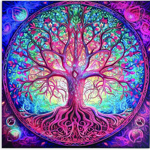 Dřevěné puzzle Strom života II. A3