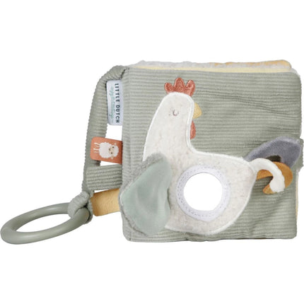 Závěsná textilní knížka s aktivitami Farma