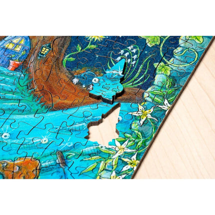 Ravensburger Puzzle: Dřevěné puzzle Kouzelný les 500 dílků