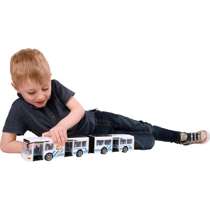 Teamsterz Autobus se zvukem a světlem bílý