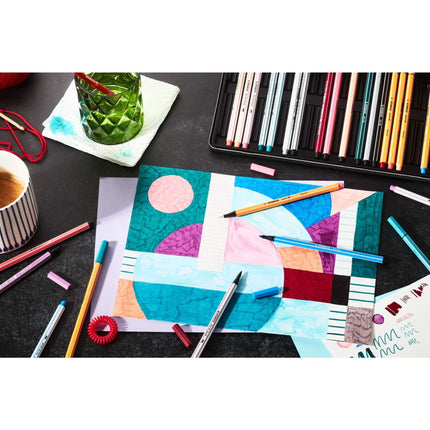 STABILO ARTY Kreativní set Pen 68 brush, Pen 68 & Point 88 30 ks