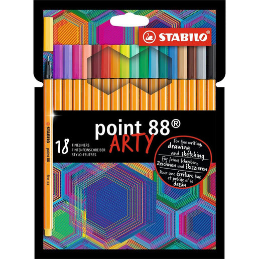 STABILO ARTY Jemný liner Point 88 sada 18 ks
