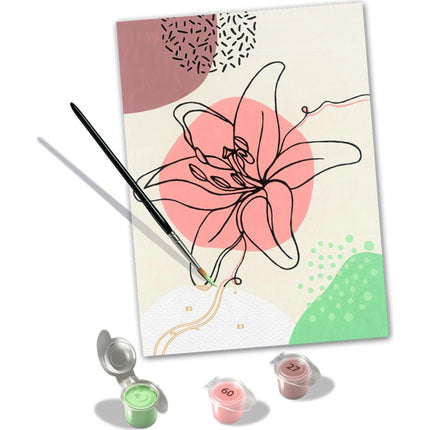 CreArt Buď šťastný: Květinová perokresba