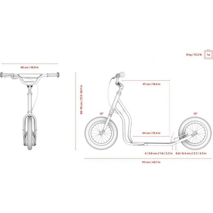 Koloběžka Mau Emoji green