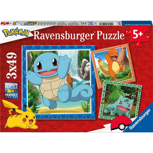 Ravensburger Puzzle: Vypusťte Pokémony 3x49 dílků