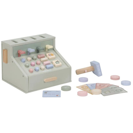 Pokladna se skenerem a čtečkou karet dřevěná