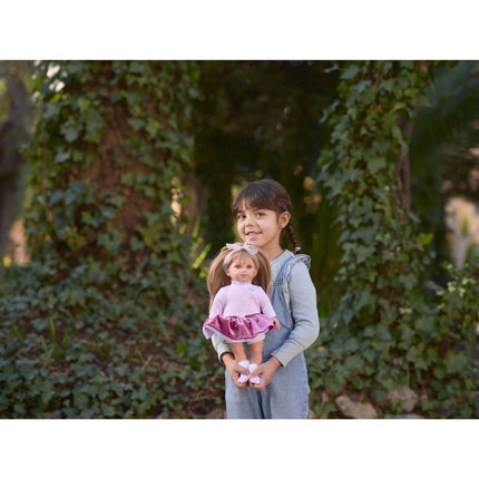 Elena Realistická panenka s měkkým látkovým tělem 53552 35 cm