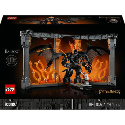 LEGO® Icons 10367 Knižní zarážka: Pán prstenů - Balrog™