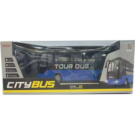 Autobus na dálkové ovládání modrý