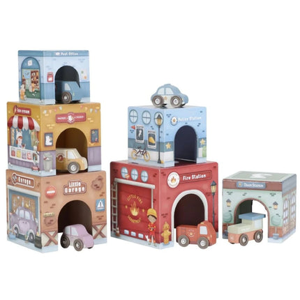 Kostky stohovací s autíčky