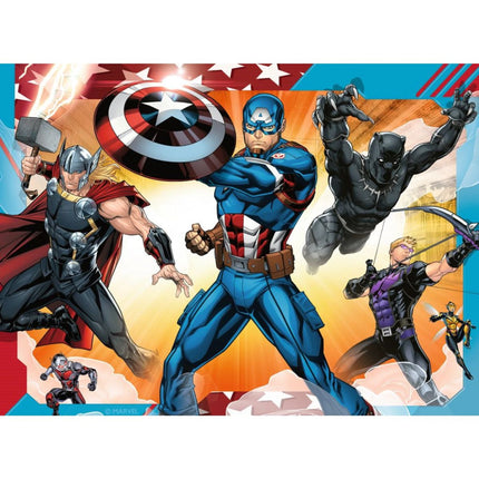 Ravensburger Puzzle: Marvel 4x puzzle v boxu - Avengers