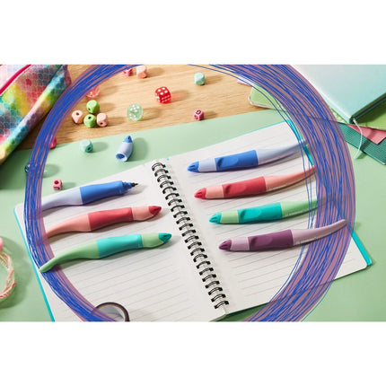 STABILO EASY original Pastel Ergonomický roller pro leváky zelený vč. bombičky s modrým zmizíkovatelným inkoustem