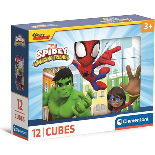 Puzzle Spidey and his amazing friends Obrázkové kostky 12 ks
