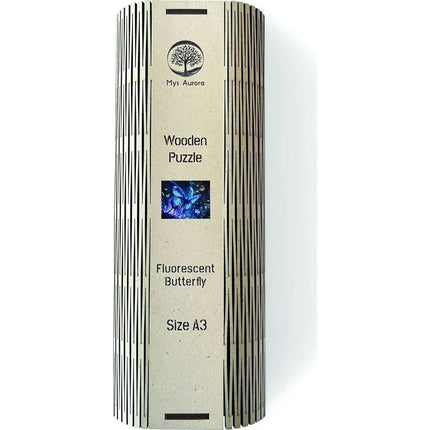 Dřevěné puzzle Motýl A3