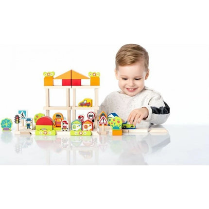 CUBIKA Doprava ve městě dřevěná stavebnice