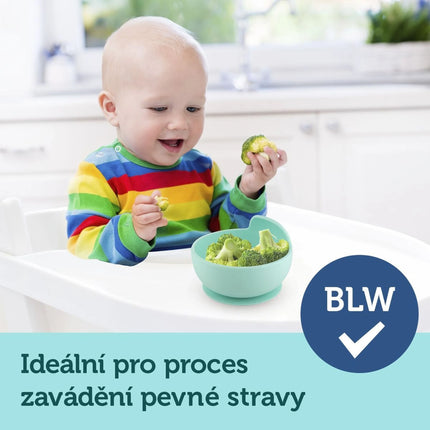 Silikonová miska s přísavkou 300 ml tyrkysová
