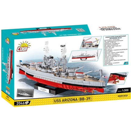 Cobi 4843 I. světová válka USS Arizona BB-39 2046 dílků