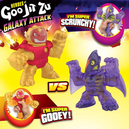 Goo Jit Zu Figurka Galaktický útok Série 5 vesus balení Sun Fyre Blazagon vs. Dark Matter Terrack 12 cm