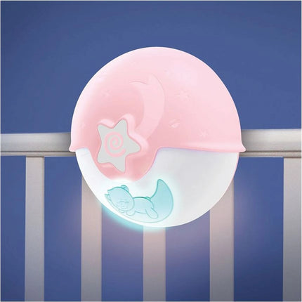 Noční lampička s projekcí růžová