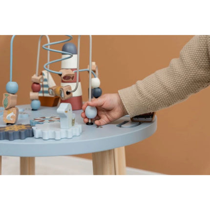 Stolek s aktivitami dřevěný Námořnický záliv