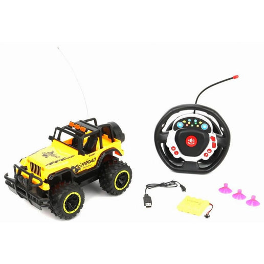 RC džíp na dálkové ovládání žlutý