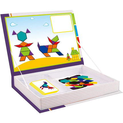 Magnetická kniha skládačky tvary 170 ks