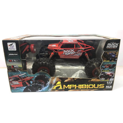 RC obojživelné auto červené