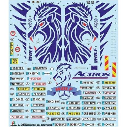 Model Kit truck 3935 Mercedes-Benz ACTROS MP4 Giga Space 1:24