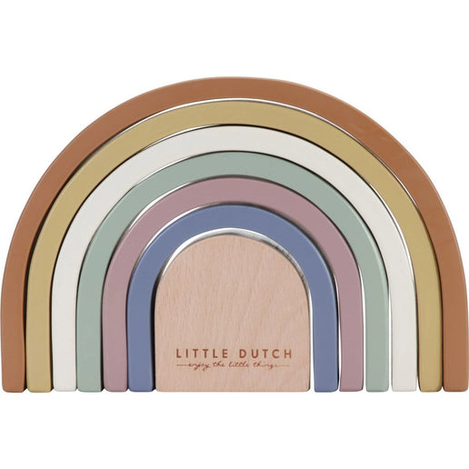 Skládačka dřevěná duha Vintage