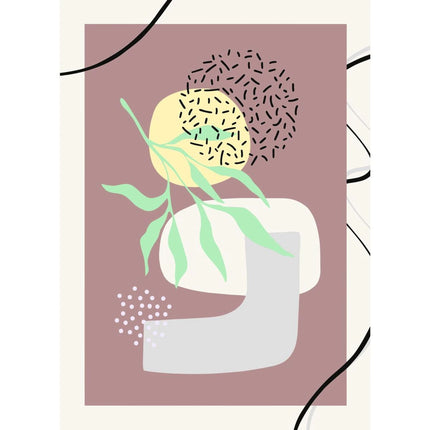 CreArt Buď šťastný: Abstraktní tvary