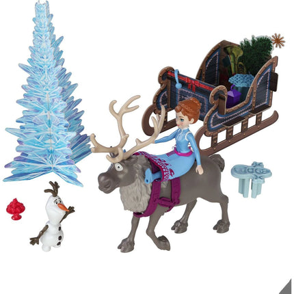 Adventní kalendář s malými panenkami 24 okének - Ledové království