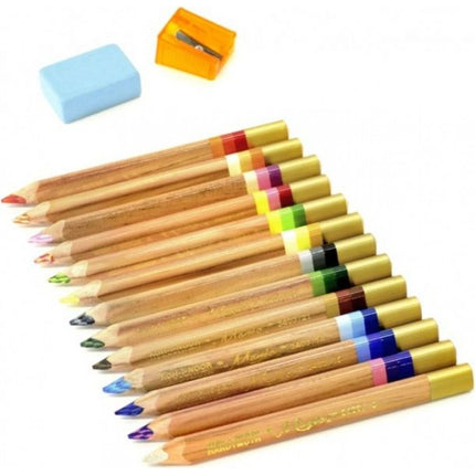 KOH-I-NOOR Sada trojbokých vícebarevných pastelek Magic12 + 1 ks