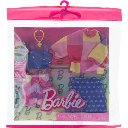 Barbie 2 ks oblečky v praktickém balení HRH42